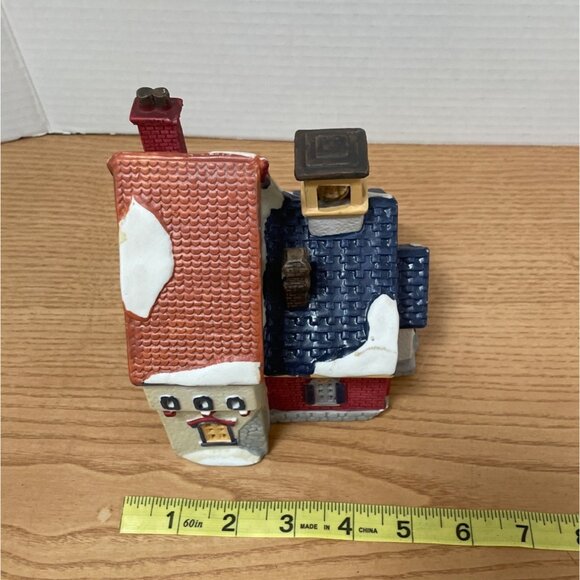 Vtg Lemax Dickensvale Olde School Building w Bell Christmas Village House 1993 - Picture 12 of 12